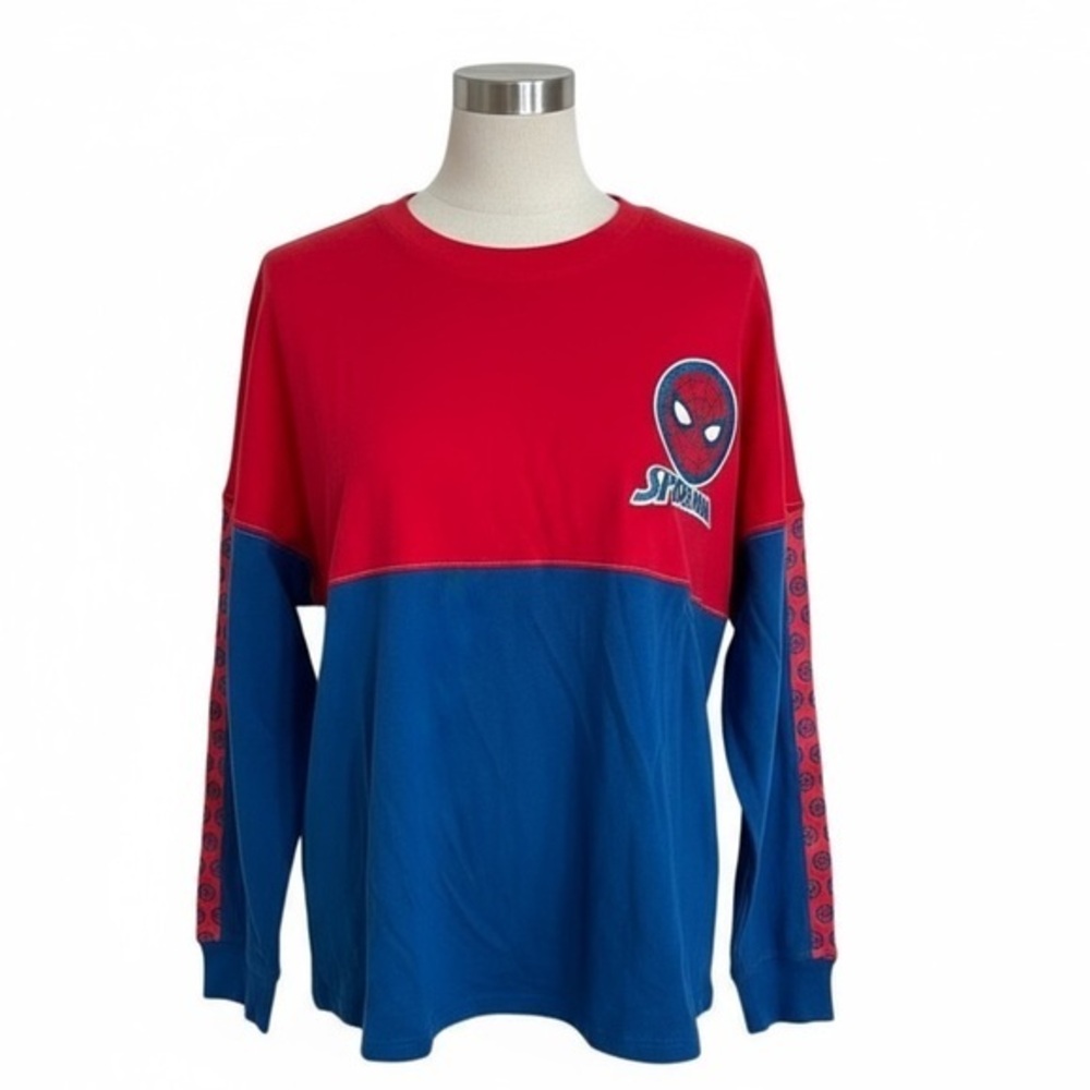 NWT Universal Studios Red and Blue Spider-Man Long Sleeve Shirt